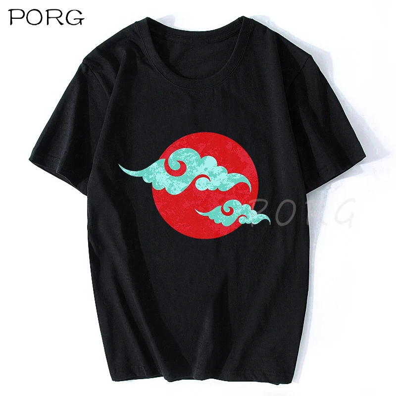 Облака стильная футболка с изображением персонажей видеоигр Мужская из хлопка