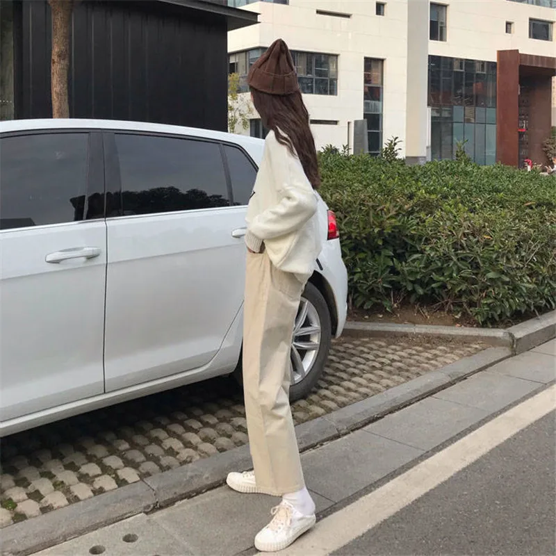 Джинсы женские прямые с широкими штанинами в Корейском стиле джинсы МОМ