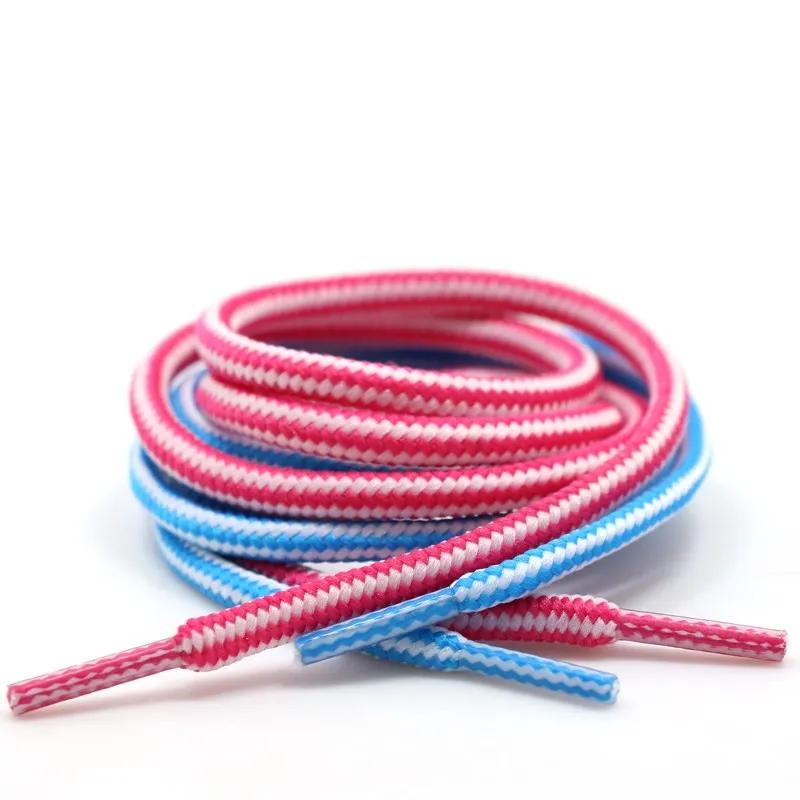 Шнурки для обуви двухцветные в полоску 4 цвета s Длина 120 см|Шнурки| |