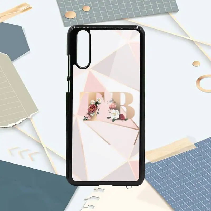 

26 English flowers marble geometry Phone Cases PC For Samsung galaxy S note 8 9 20 10 e lite2019 plus pro ultra