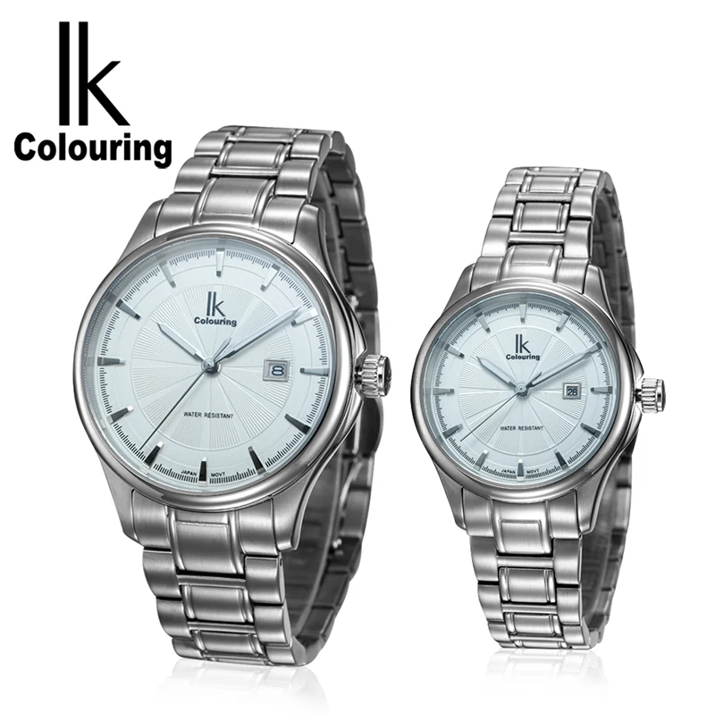 Парные часы Роскошные Кварцевые с механизмом мужские из нержавеющей стали