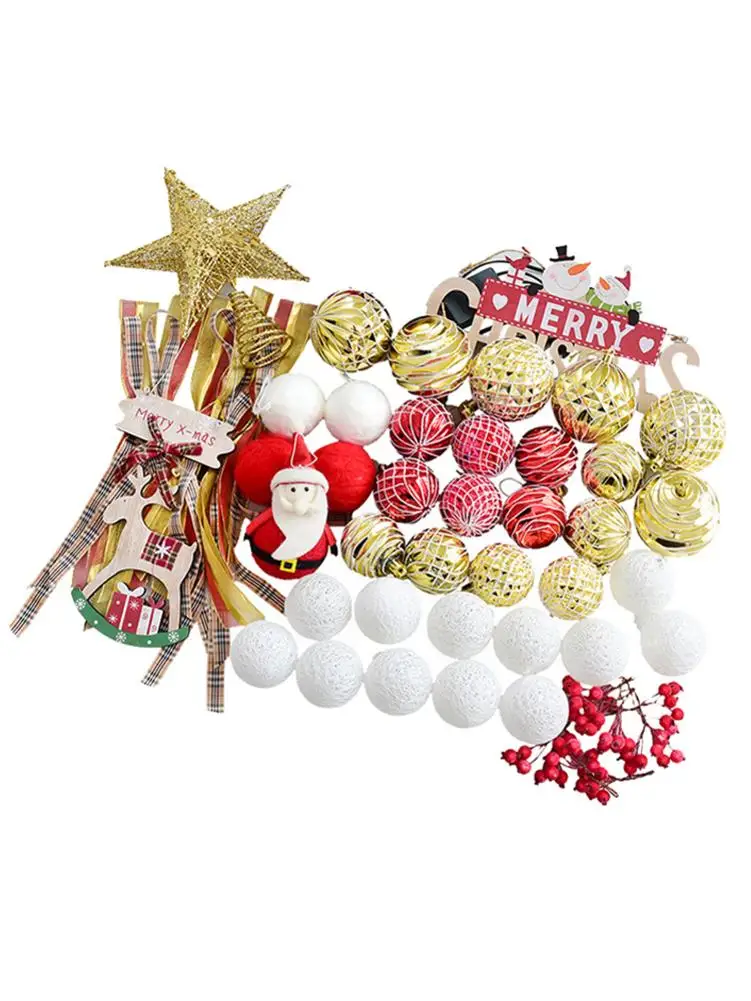 12 шт 7 см инновационные пластиковые красные Белые Рождественские шары ручной