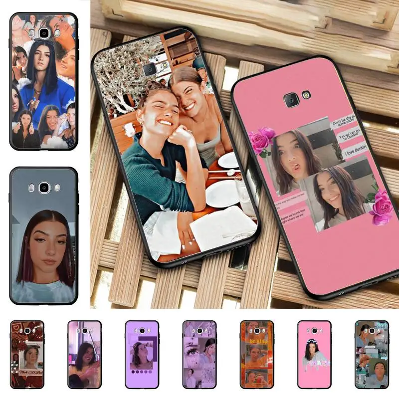 

YNDFCNB Charli DAmelio Phone Case for Samsung J4 plus J2prime J5 J6 plus 2016 J7 8 core 2017