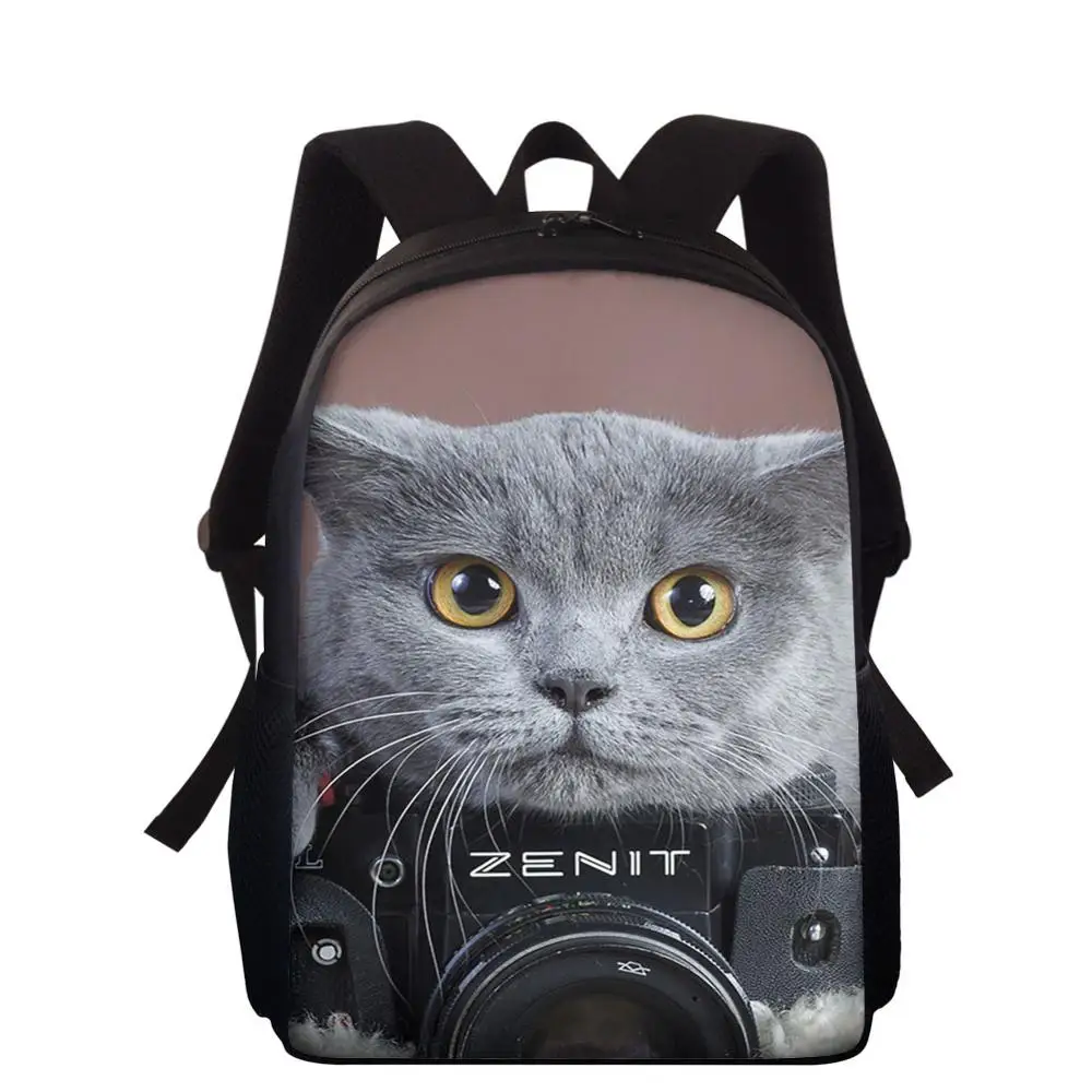 

Backpack Custom Pattern Cat Dog Animal Pictures School Bag Schoolbags Teenagers Girls Boys Student Travel Book Bag Kids Mochila