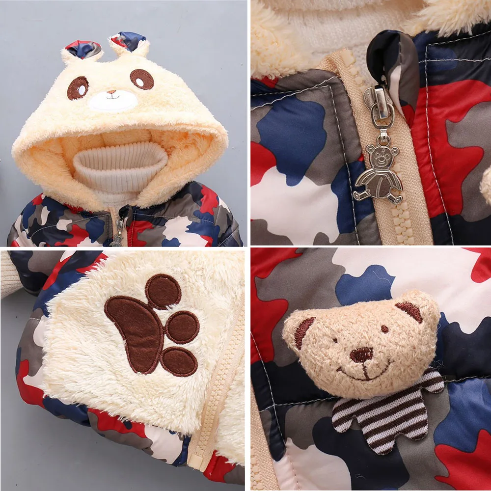 Детский зимний комбинезон для мальчиков и девочек с капюшоном | Мать ребенок