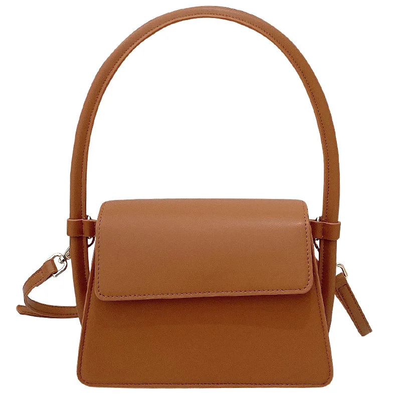 

Bag Handbags New 2021 Crossbody Shoulder Bag Leather Niche Design Korean Fashion Simple Portable Small Square Bag