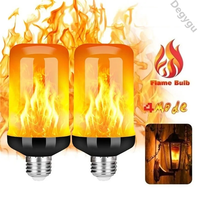 

E27 LED Flame Bulb Fire E14 B22 lamp Corn Bulb Flickering LED Light Dynamic Flame Effect 3W 5W 9W 85V-265V for Home Lighting