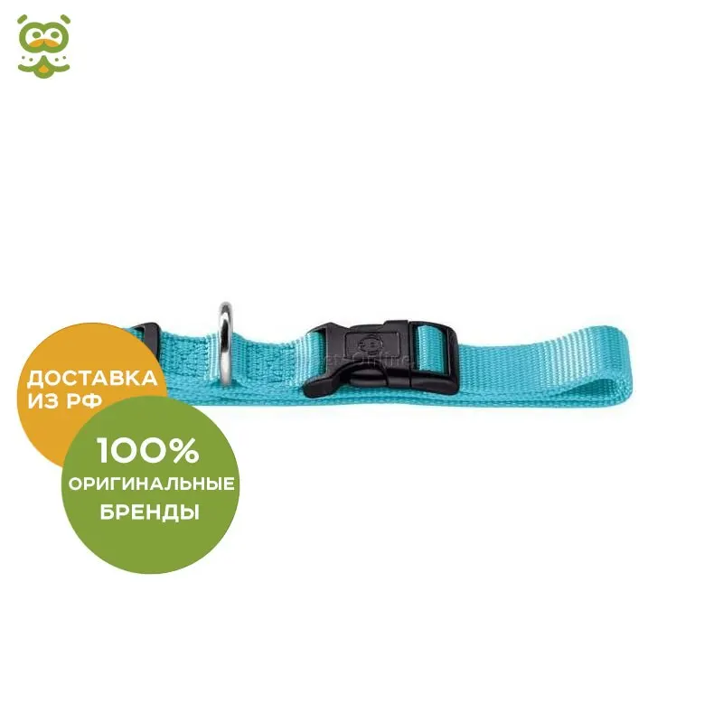 Ошейник Hunter Smart Ecco для собак 22 34 см. Бирюзовый|Воротники| |