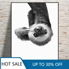 Настенная живопись на холсте, плакаты, современный черный и белый милый Принт, Настенный декор, картина для детской комнаты, Декор