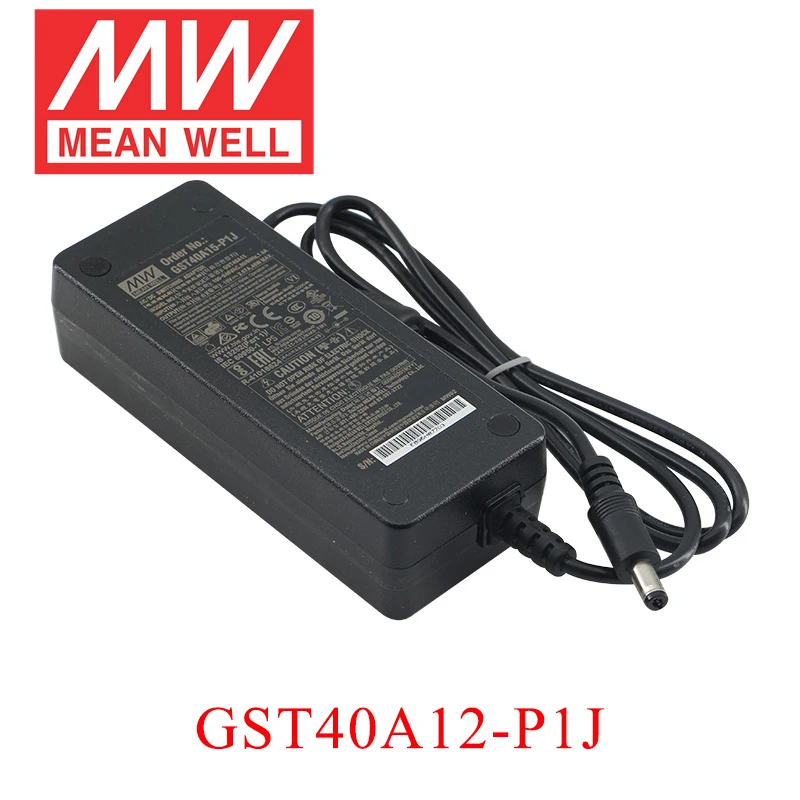 MEAN WELL GST40A промышленный адаптер питания 5 в 7 9 12 В 15 18 24 28 48 зарядное устройство Meanwell