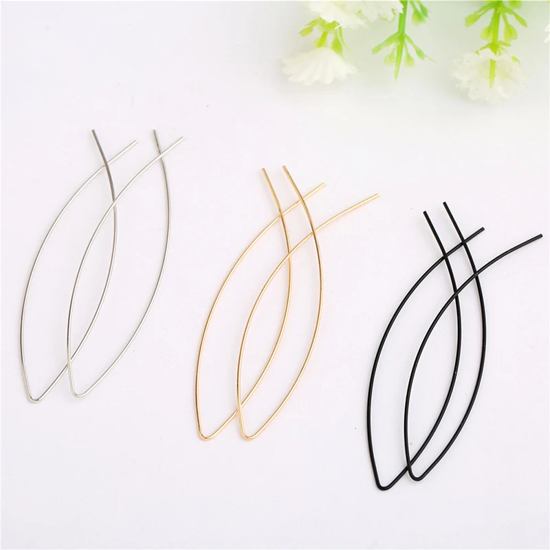 Модные женские геометрические серьги в форме рыбы для девушек простые медные