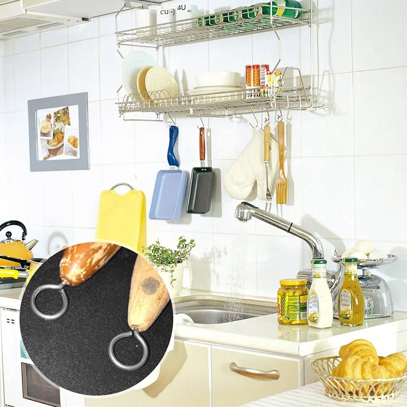 100 шт. винт крючки станок и потолок винты Крючки глаз болтов гаек 6 различных