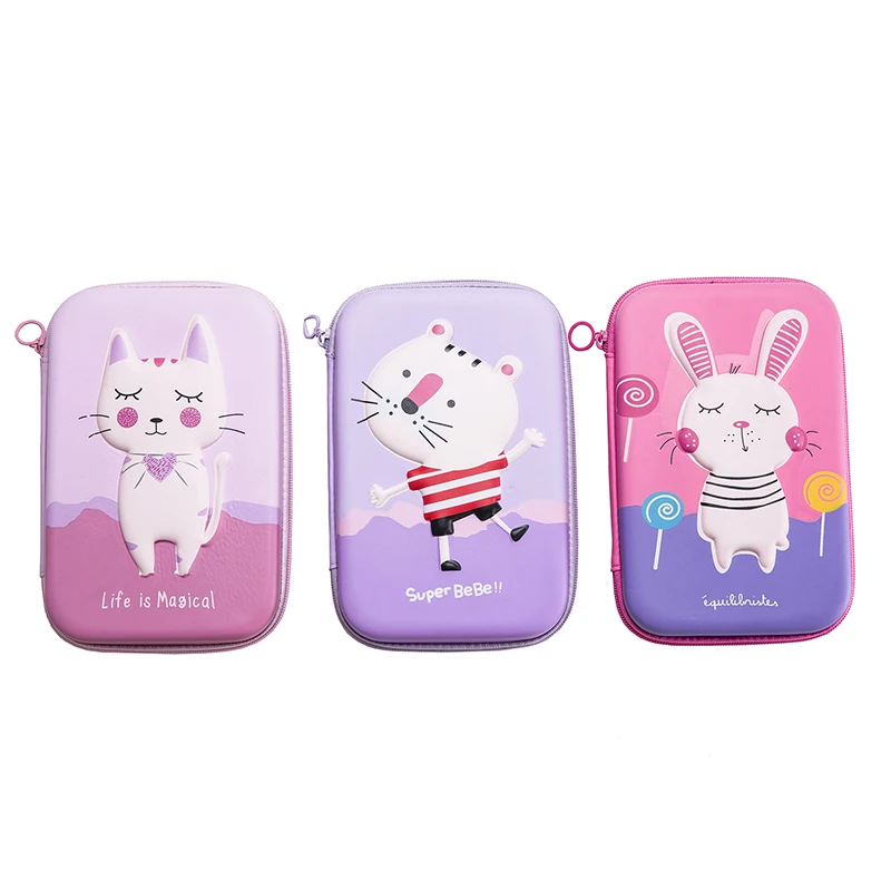 Пенал EVA для детей чехол карандашей с маленьким тигром и кроликом|Пеналы| |