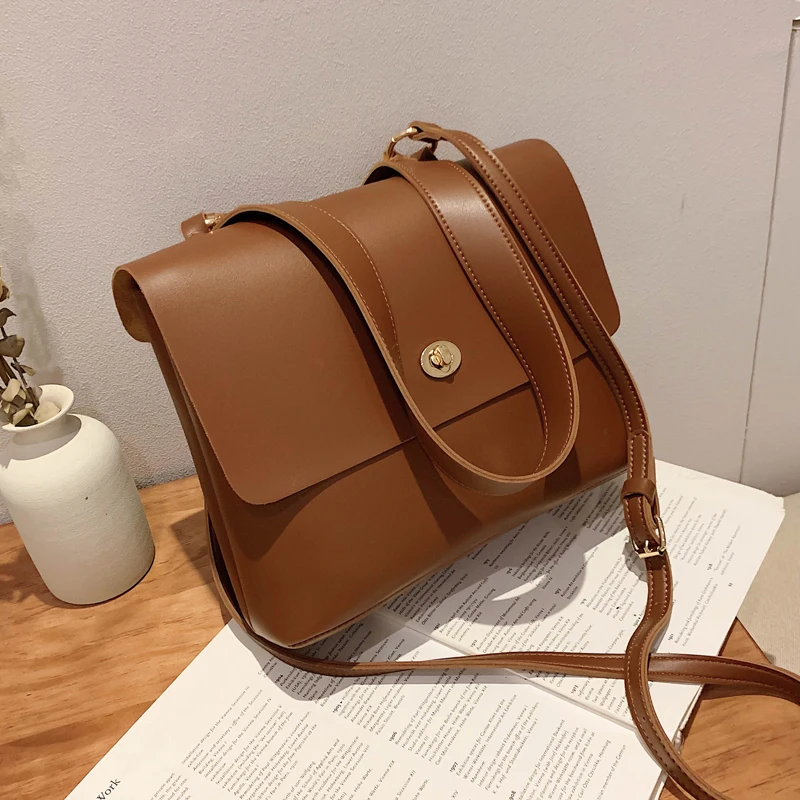 Европейская винтажная модная женская сумка новинка 2019 качественная кожаная