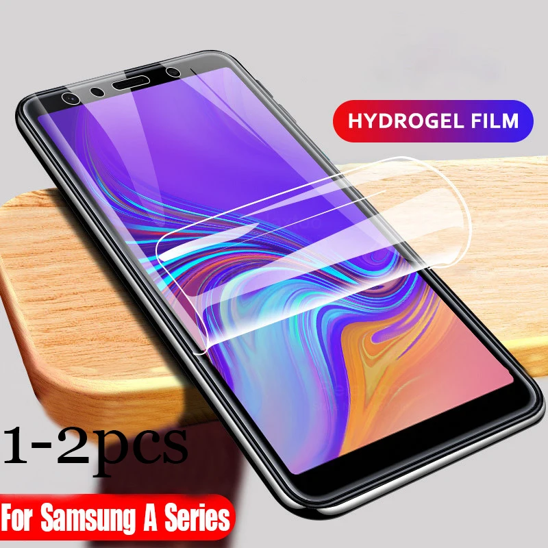 1 2 шт Мягкая Гидрогелевая пленка для Samsung Galaxy j6 j4 plus a7 a8plus Защитная экрана m21 m30s m31 m10