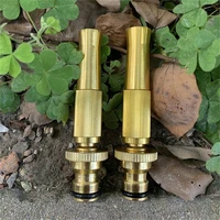 1pc adjustable spray nozzle high pressure hose spray gun brass head garden water nozzle sprayer car wash sprinkler system tools