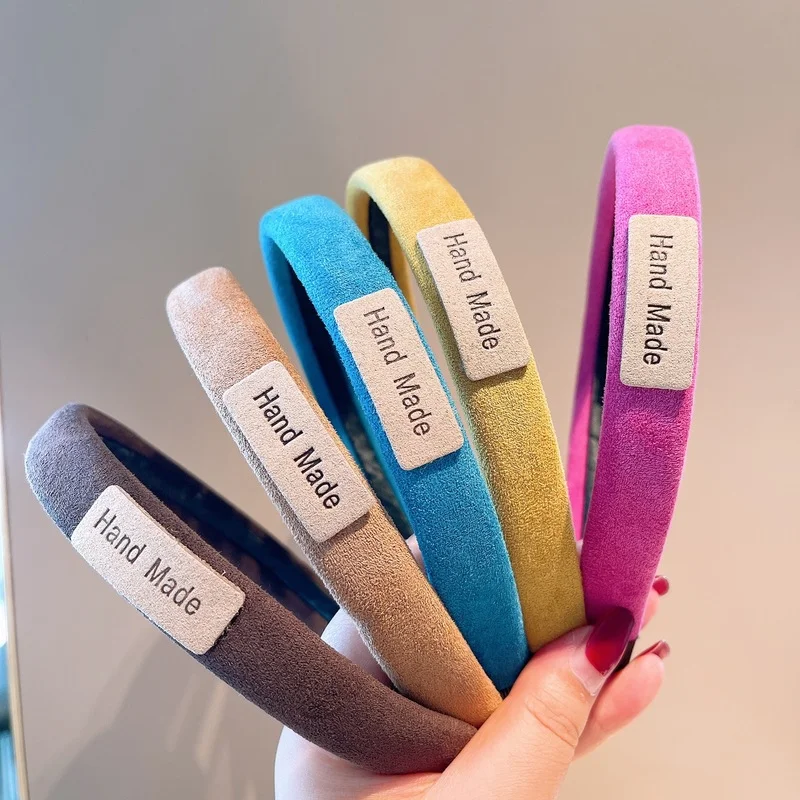 

Retro Solid Elegant Bezel Hairbands Headbands for Women Girls Vintage Hoop for Party Korean Hair Bands Accessories