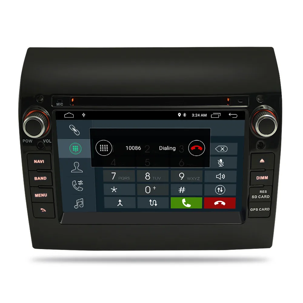 7 &quotAndroid 10 0/9 0 автомобильный DVD радио плеер GPS навигация Мультимедиа Стерео для Fiat
