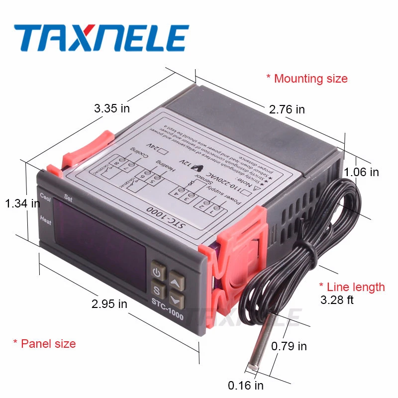 Digital Temperature Controller Thermostat Thermoregulator incubator Relay LED 10A Heating Cooling STC-3000 STC-1000 STC 1000 | Инструменты