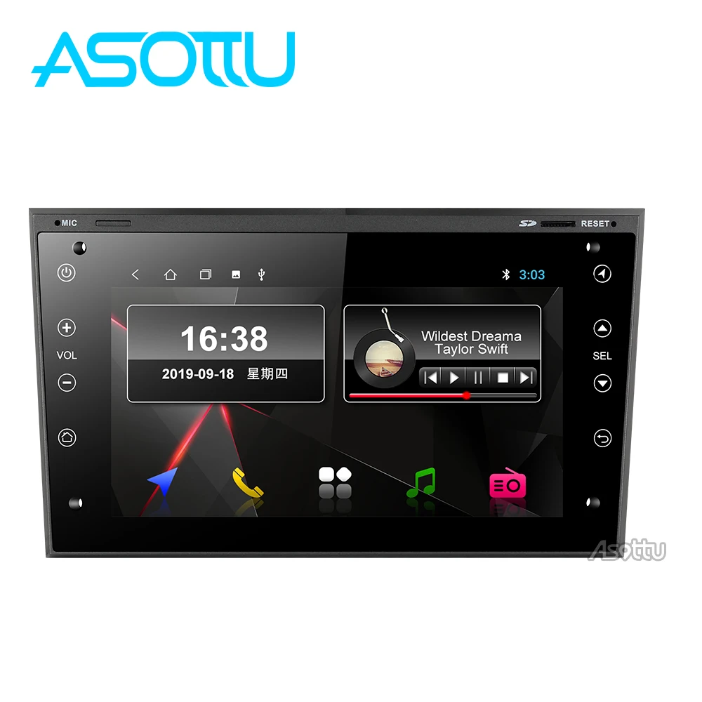Asottu OB301 Android 9,0 для OPEL Astra H Meriva Antara Zafira Veda Agila Corsa Vectra автомобильный dvd gps навигатор