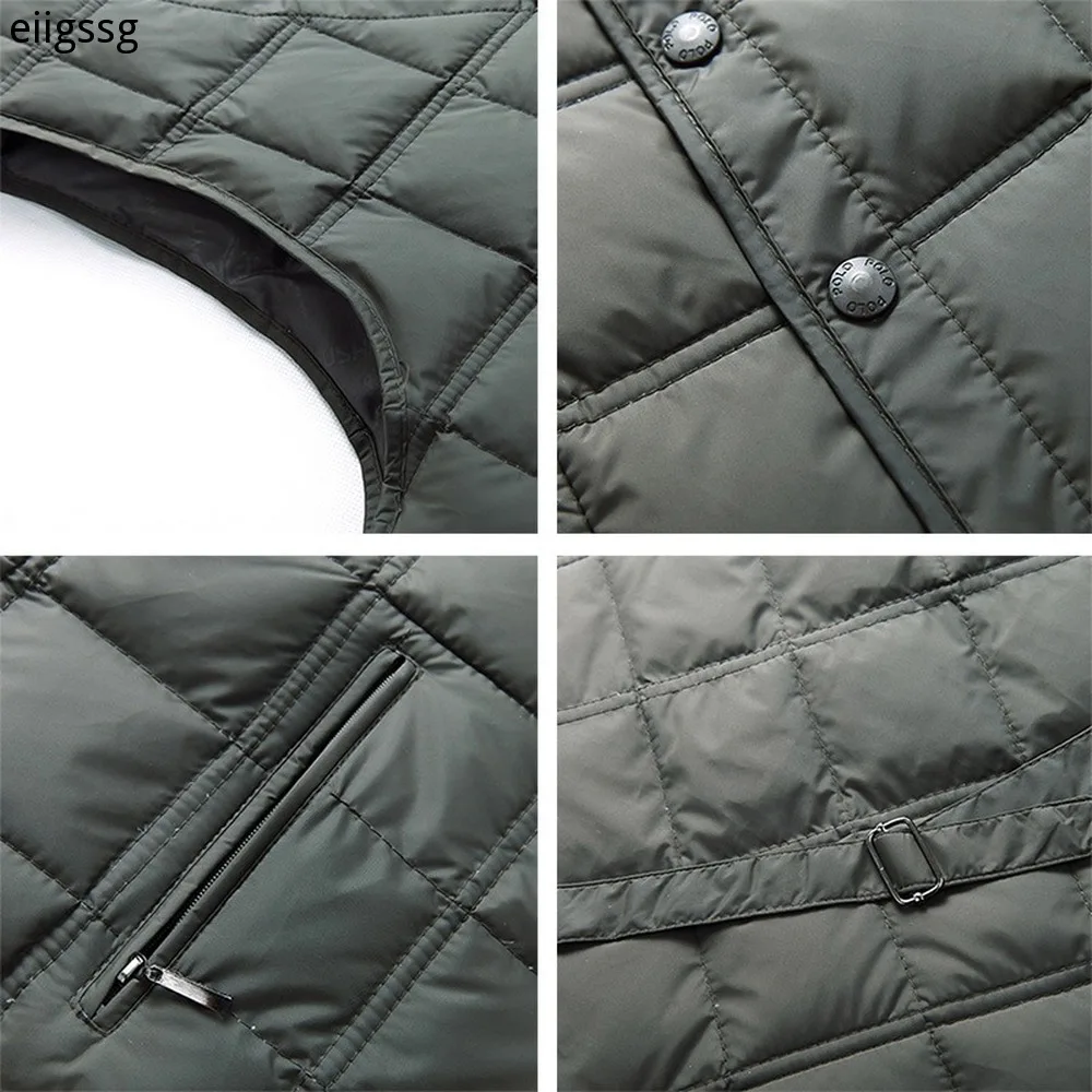 Duck Down Sleeveless Jacket For Men Winter Windbreaker Parka Warm Thick Vest Male Casual Outerwear Snow Waistcoat With Pockets