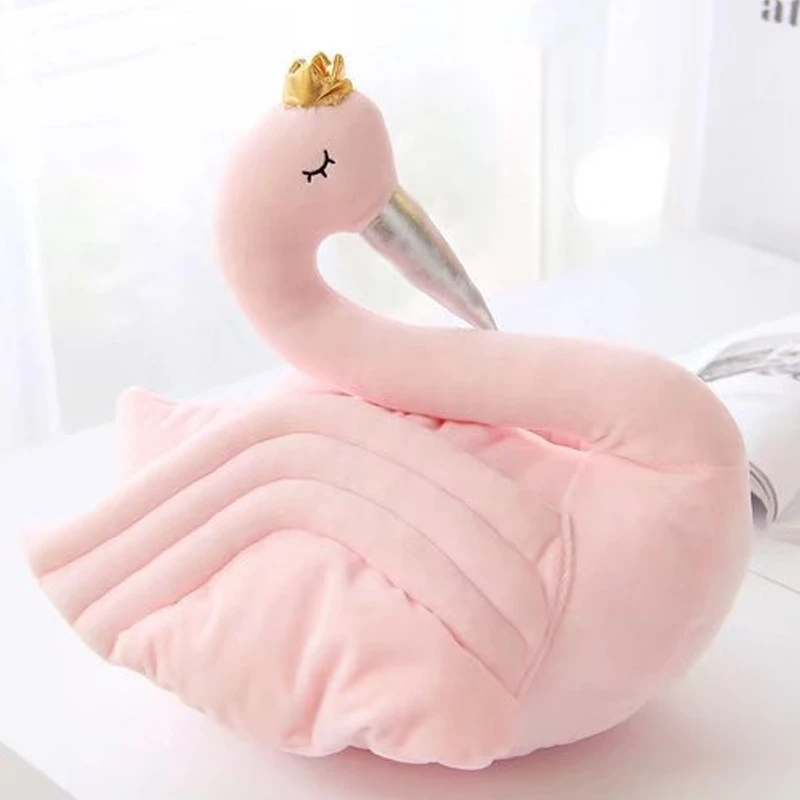 

Swan Princess Hug Baby Nordic style Sleeping Comforting Doll Plush Stuffed Room Decoration Toys Birthday Xams Gift Dash Pillow