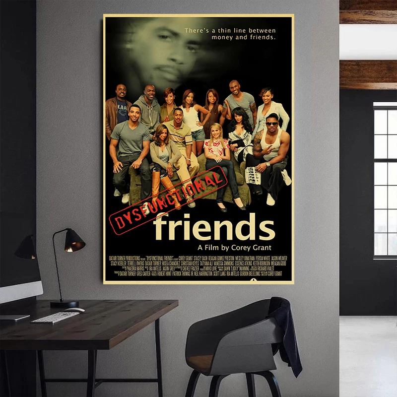 Друзья Росс Геллер Рейчел зеленая Фиби Баффи Моника Высококачественная Картина