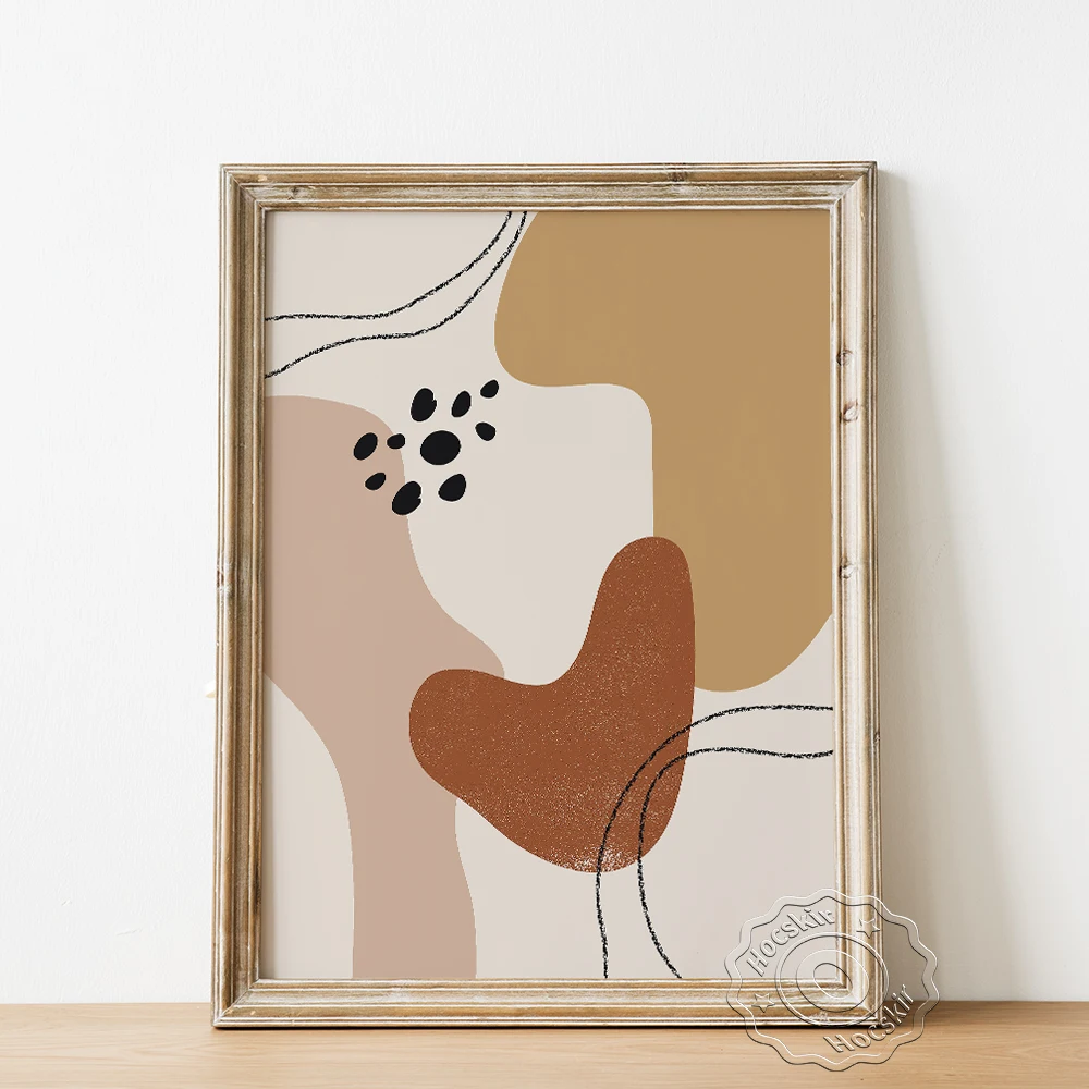 Абстрактные формы Терра художественные принты плакаты минимализм земные