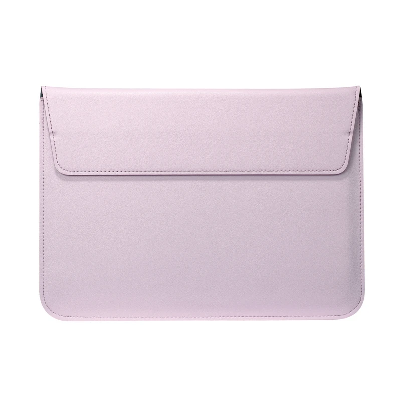 Розовый Чехол-сумка из искусственной кожи для ноутбука Macbook Air 11 13 12 15 Pro 13,3 15,4 retina унисекс - Цвет: Розовый