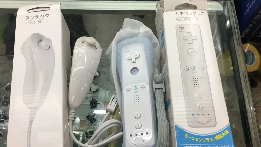 Для пульта дистанционного управления wii 2 в 1 с Motion Plus для Wii White|controller skin|controller