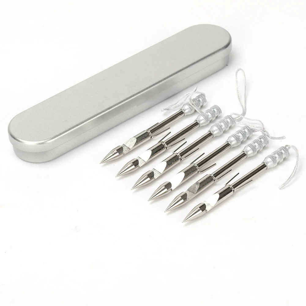 

3/5/6/10/12 шт., серебряные стрелы для рыбалки