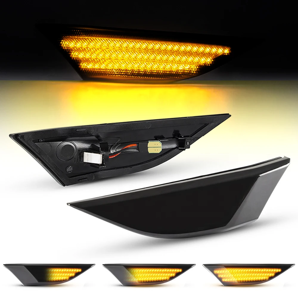 

2 шт. светодиодные боковые габаритные огни поворота светильник следовательные лампы поворота для Porsche Boxster Cayman 982 981 718 Spyder 991 911 Carrera