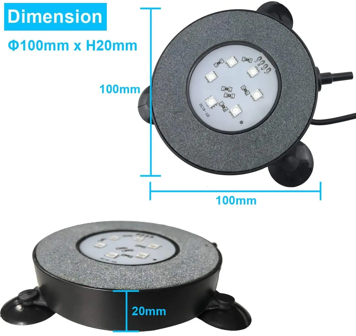 Европейский разъем RGB аквариум круглый светильник Точечный s сад Пруд бассейн