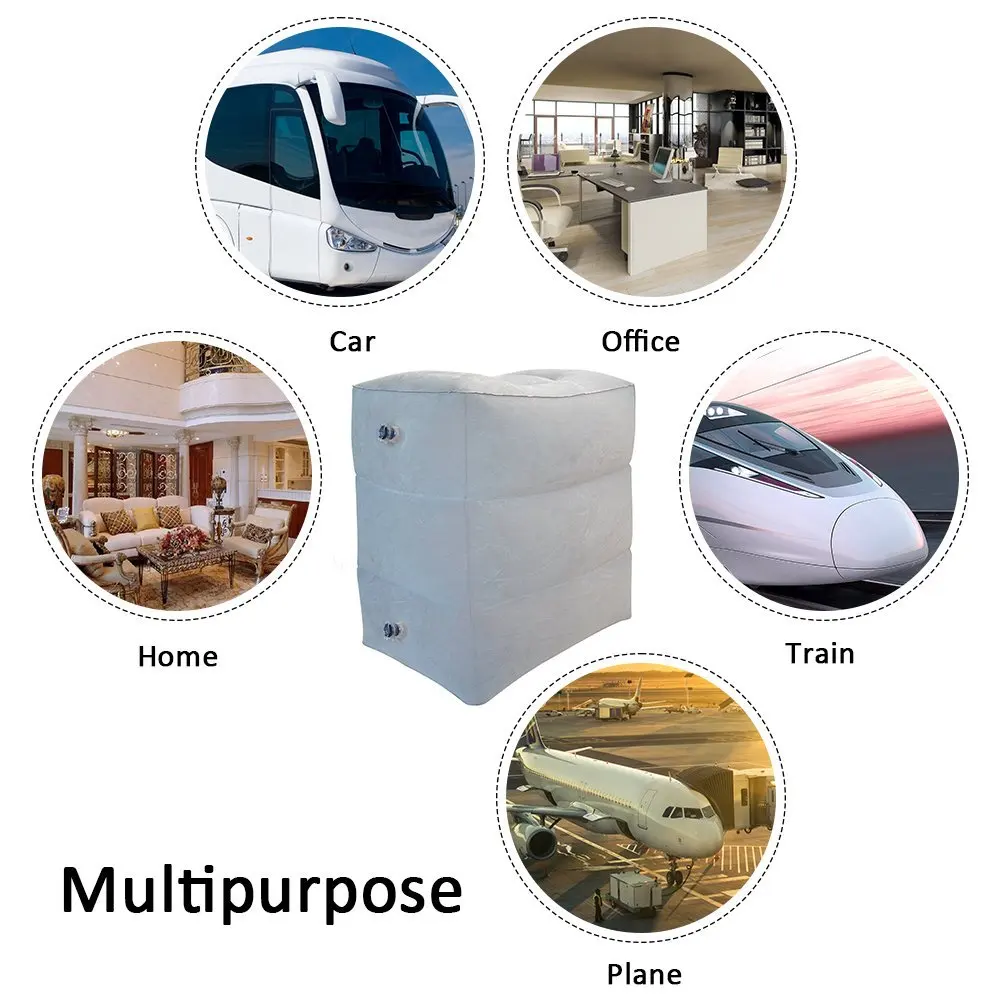 Дорожная надувная подушка для ног регулируемая высота портативная Подушка сумка