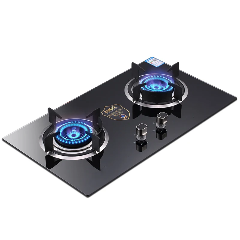 

Desktop Gas Stove Natural Liquefied Petroleum Gas Stove Household Glass Energy-Saving Double-Layer Stove Embedded Stove
