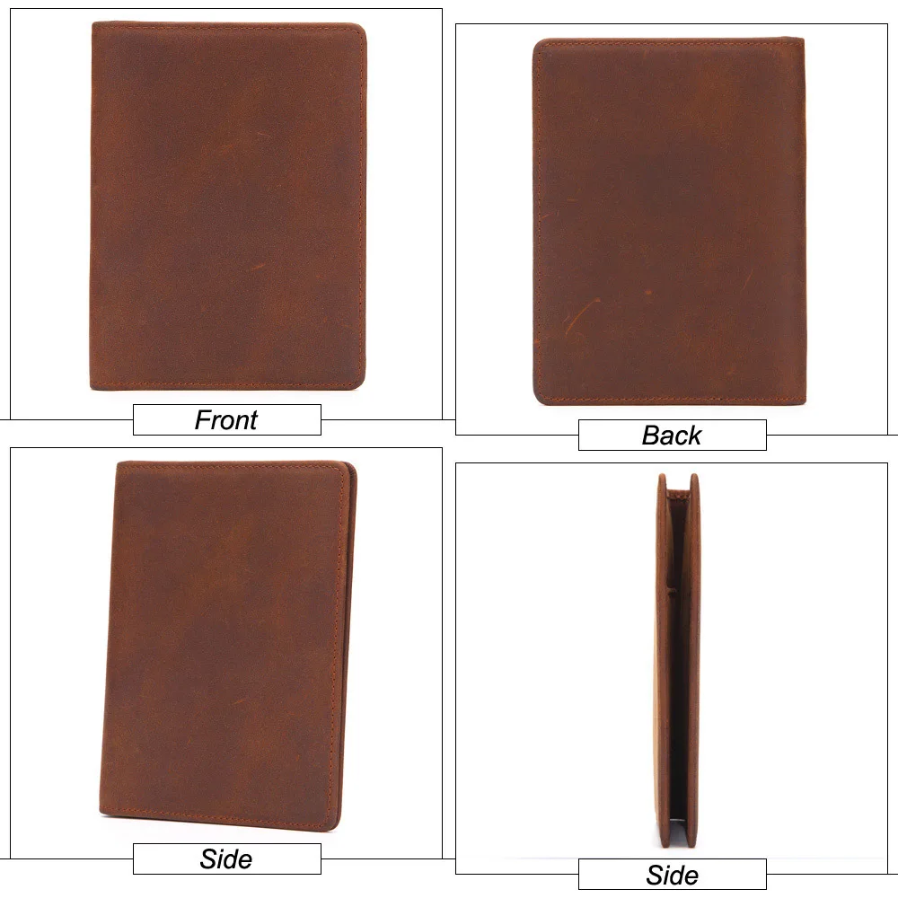 Аксессуары для путешествий Обложка паспорта винтажная из искусственной кожи