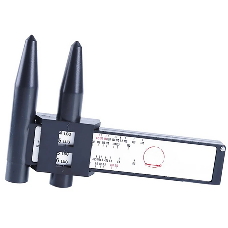 

PCD Measuring Tool Gauge Ruler 8 Holes PCD Ruler Lugs Hub Pitch Measurement Tool