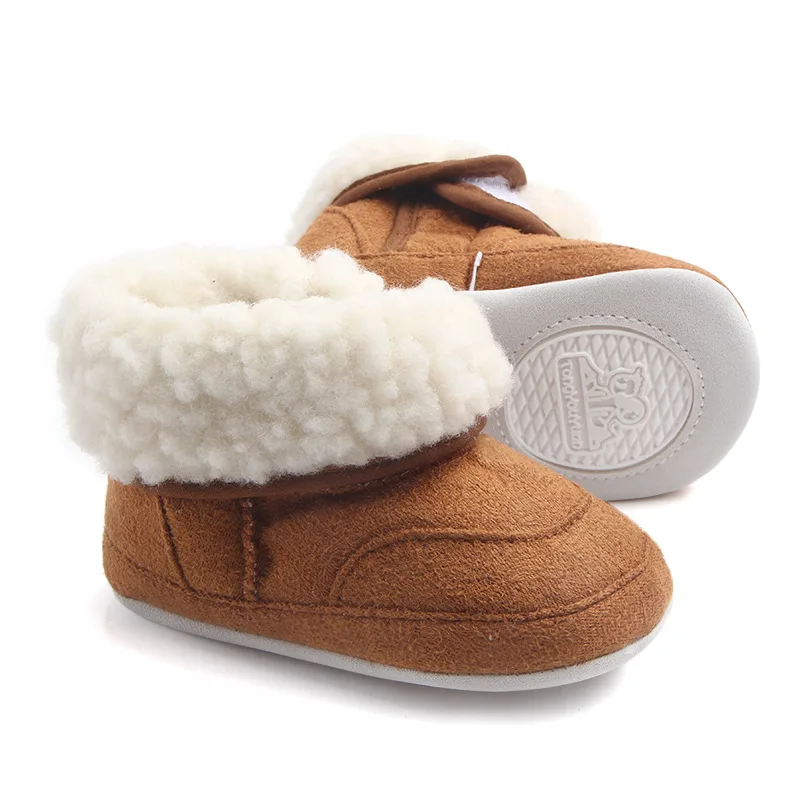 

Children's Winter Boots Baby Girls Boys Thermal Snow Boots 2021 Kids' Plush Ankle Shoes Baby Infant Toddler Cute Cotton Shoes