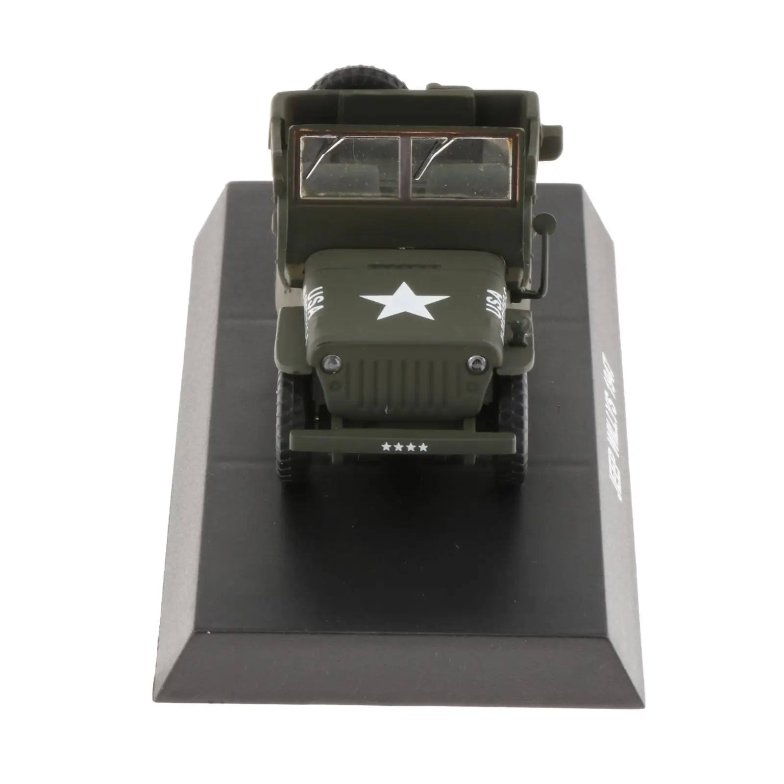 

Jeep 1947 USA 20296521, Green Open Car - 1/43 Scale Diecast Model Toy Car for Kids