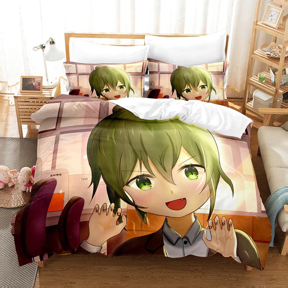 

Mieruko-chan Bedding Set 3D Anime Printed Boys Girls Gift Bedroom Decor Single Twin Full Size Home Textiles Dropshipping