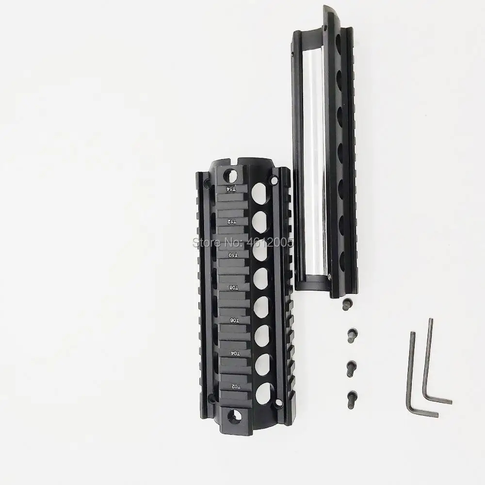 AR-15 падение в Quad Rail Два шт AR 15 Handguard алюминий 6,7 дюймов для M4 M16 AR15 Handguard
