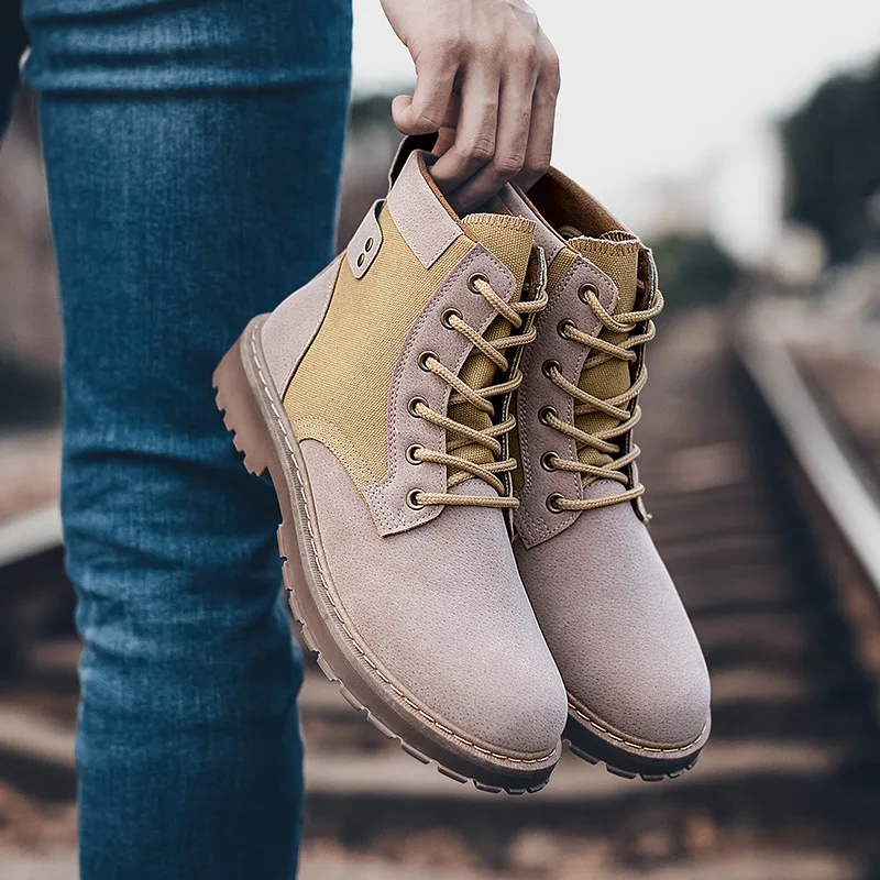 Мужские Ботильоны коллекция 2019 года брендовые кожаные ботинки в западном стиле