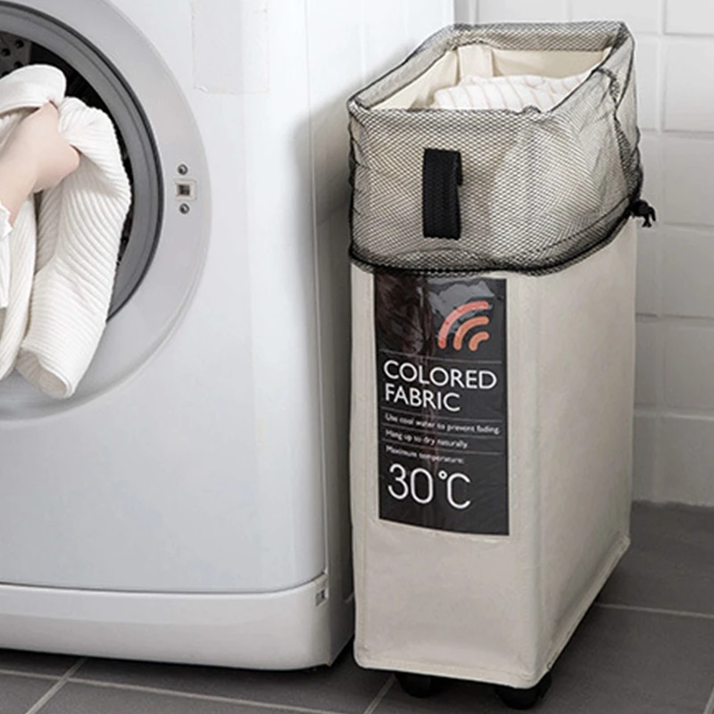 Корзина для белья с колесо качения Бытовая Складная Прачечная сортировщик Для