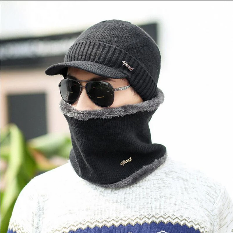 2019 зимние шапки для мужчин Skullies Beanie шапка зимняя мужской женский шерстяной шарф s