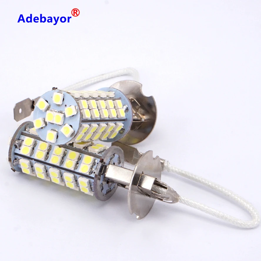 2x H3 68 SMD светодиодный ная автомобильная лампа противотуманная головка