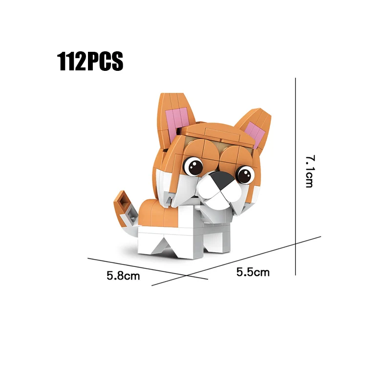 Большая распродажа 100 + шт. строительных блоков с животными милая мультяшная