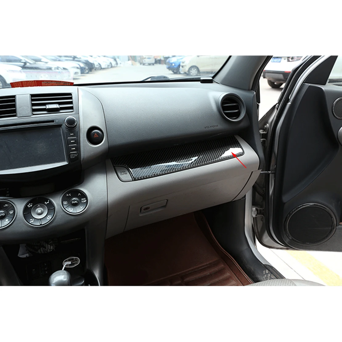 Центральная консоль автомобиля Co-Pilot лента для приборной панели обшивка LHD черное