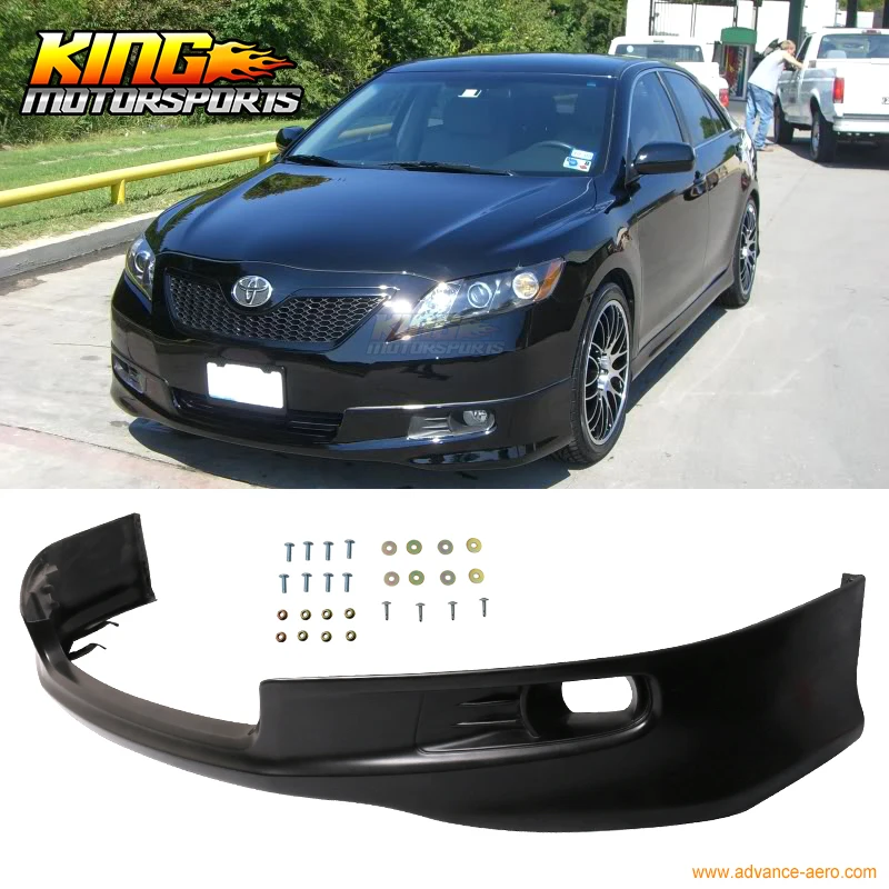 Подходит для 2007-2009 Toyota Camry OE завод SE стиль передний бампер спойлер Неокрашенный PU