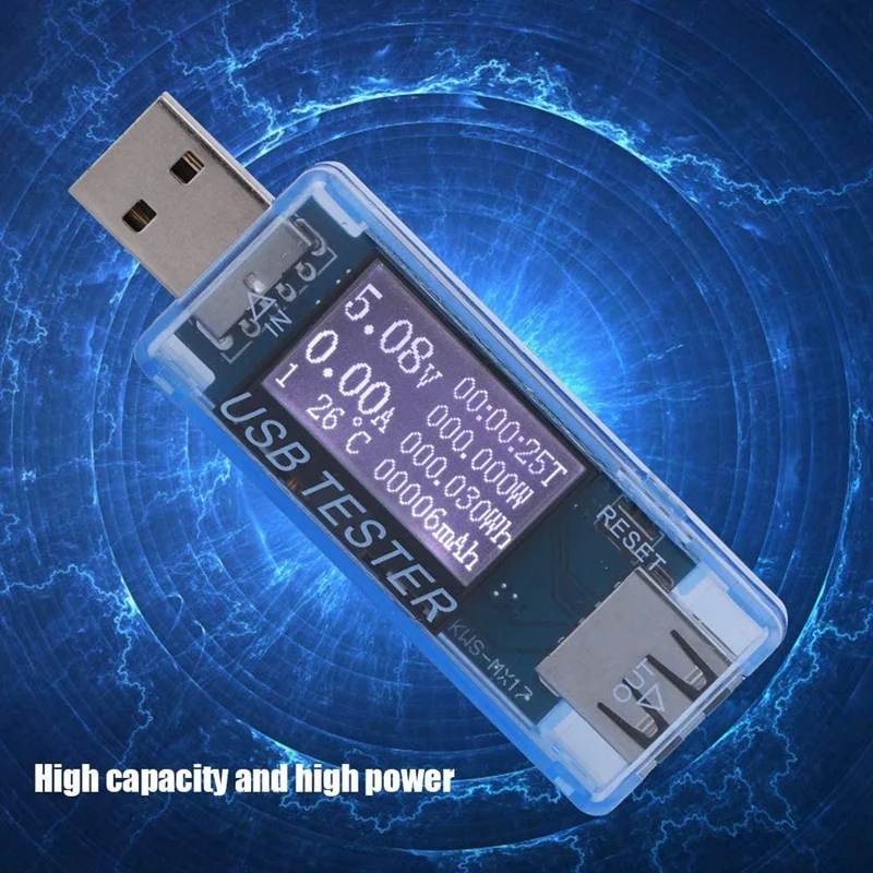 

8 in 1 Digital USB Voltage Current Meter, High Accuracy Voltmeter Current Voltage Detector, 0-5A, 0-150W, 4-30V