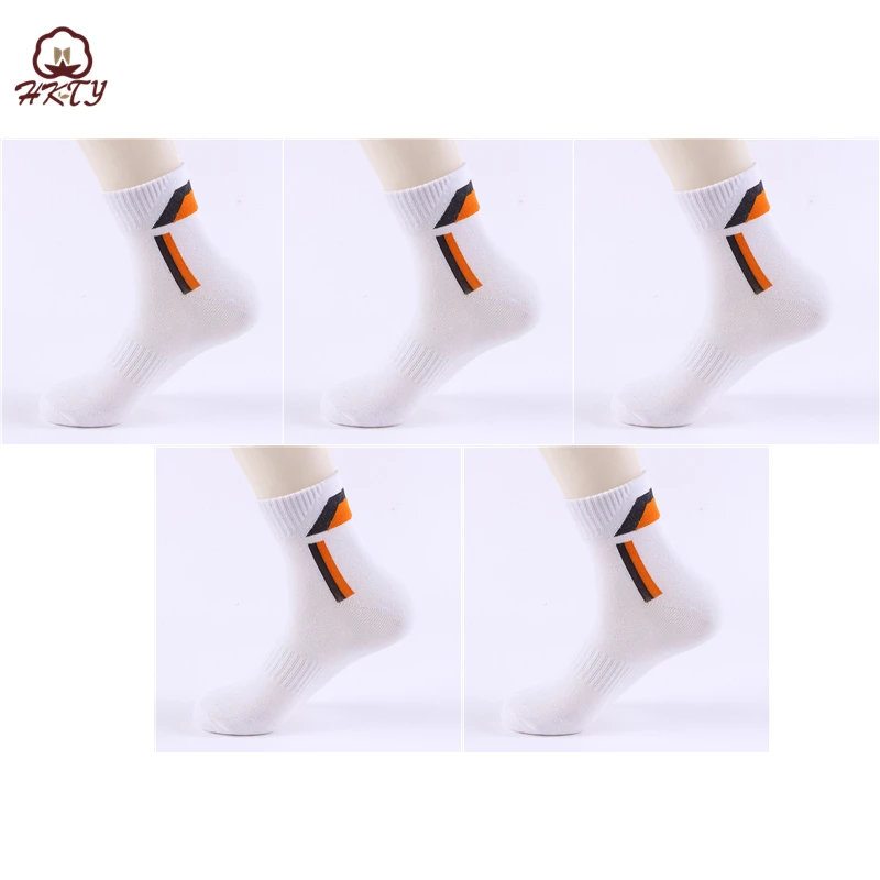 5 пар мужских носков из чесаного хлопка высококачественные дышащие осенние и